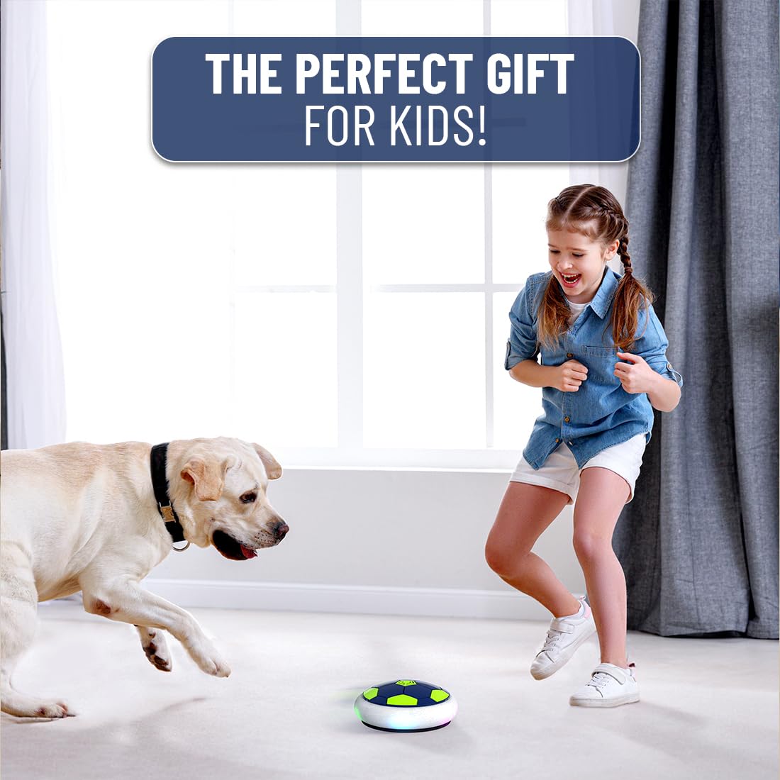 USB rechargeable HOVERBALL™ air soccer ball